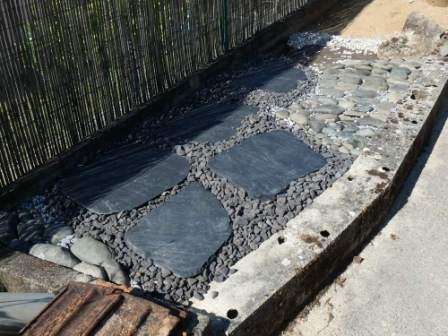 vue de l'avancée du chantier de l'étang