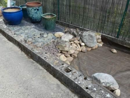 travaux du barrage vue d'en haut